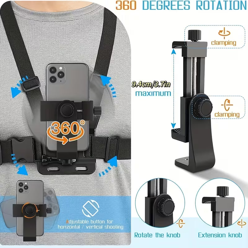 Chest Mount Mobile Holder Strap