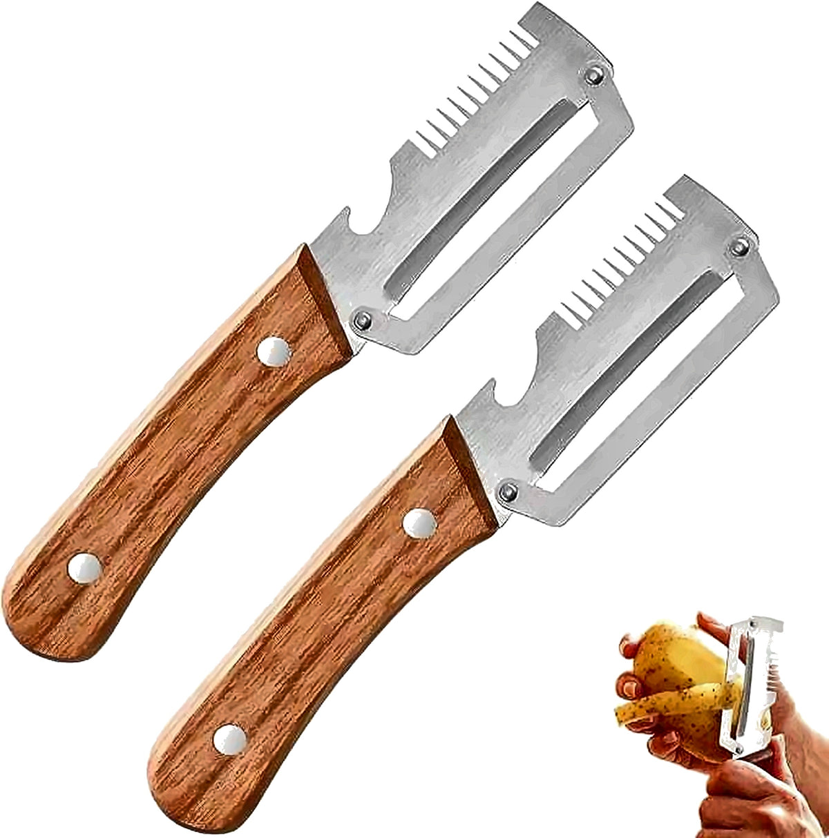Multifunctional Vegetable & Fruit Peeler – Effortless Peeling with Comfort Grip